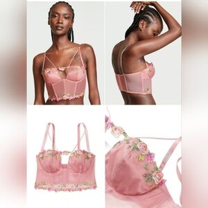 Victoria's Secret Very Sexy Unlined Rose Corset Top